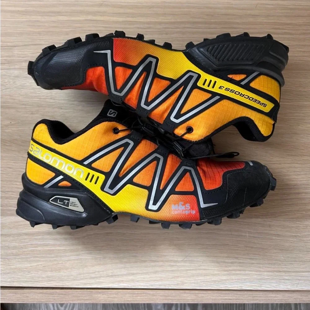 Salomon Speedcross 3 Trail Shoes - Orange and Yellow